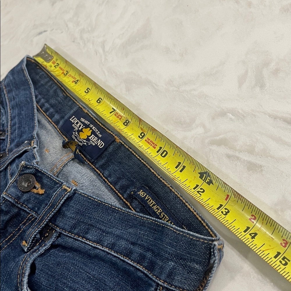 Lucky Brand Jeans Mens 28x32 Blue 363 Vintage Straight Premium Italian Denim - Picture 8 of 15